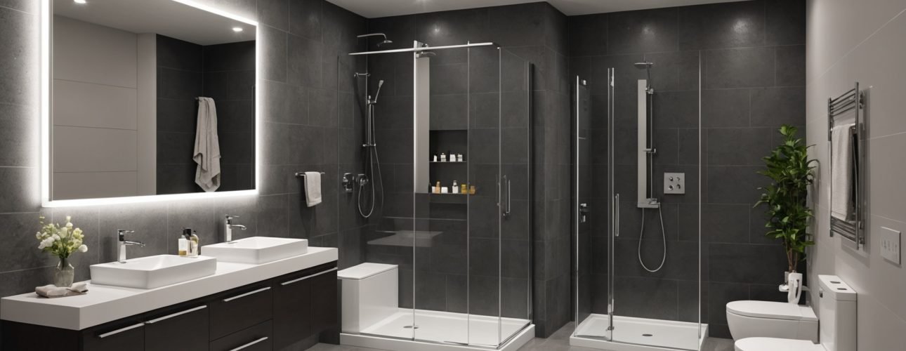 led mirrors and lighting ideas for bathroom suites