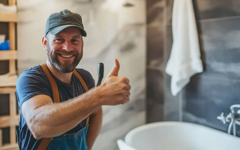 davidc3157_a_plumber_giving_the_thumbs_up_in_a_new_bathroom_t_ca7351fd-37b4-4931-9d83-7603a5b33ff6_2